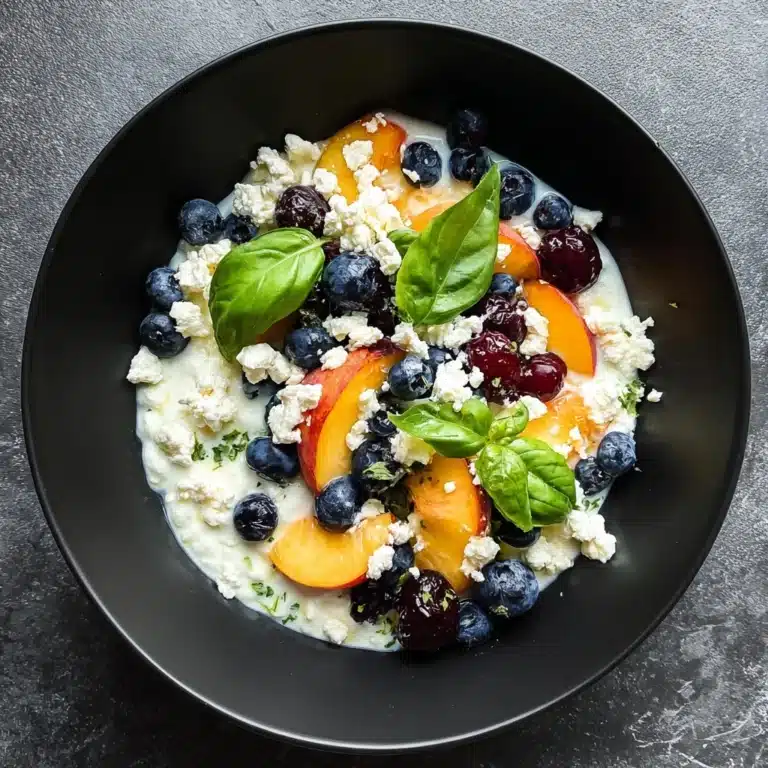 Blueberry Peach Feta Salad Recipe