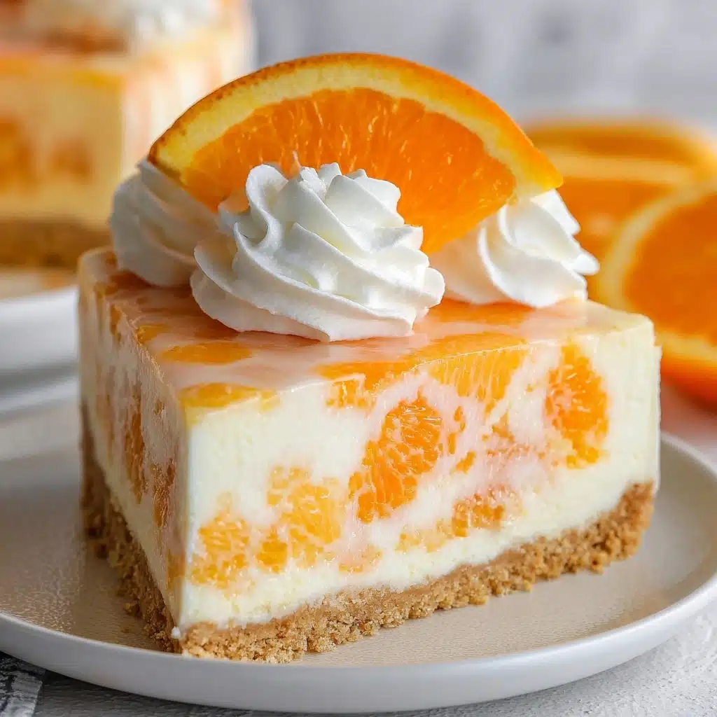No-Bake Orange Creamsicle Cheesecake Recipe - Recipe Image