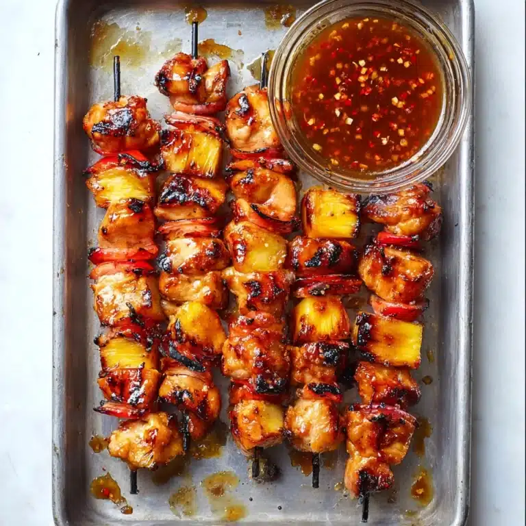 BBQ Pineapple Chicken Kabobs Recipe