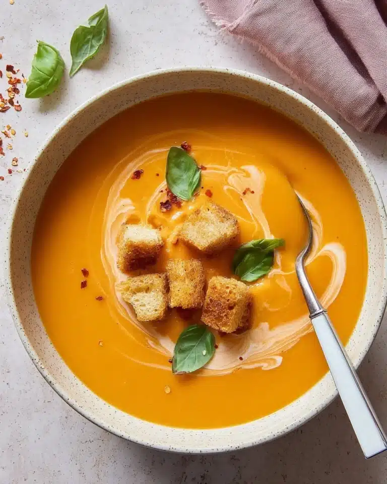 Carrot Soup with Ginger and Turmeric Recipe