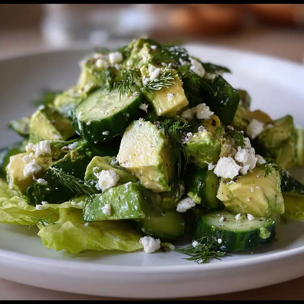 Cucumber Avocado Feta Salad Recipe - Recipe Image