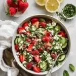 20-Minute Strawberry Cucumber Salad Recipe