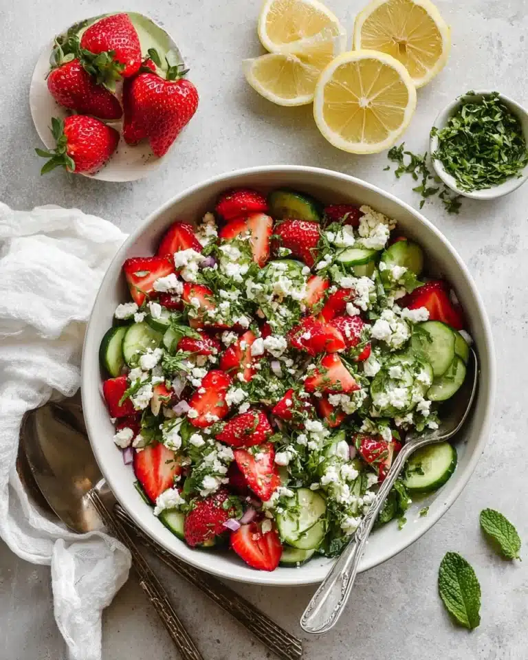 20-Minute Strawberry Cucumber Salad Recipe