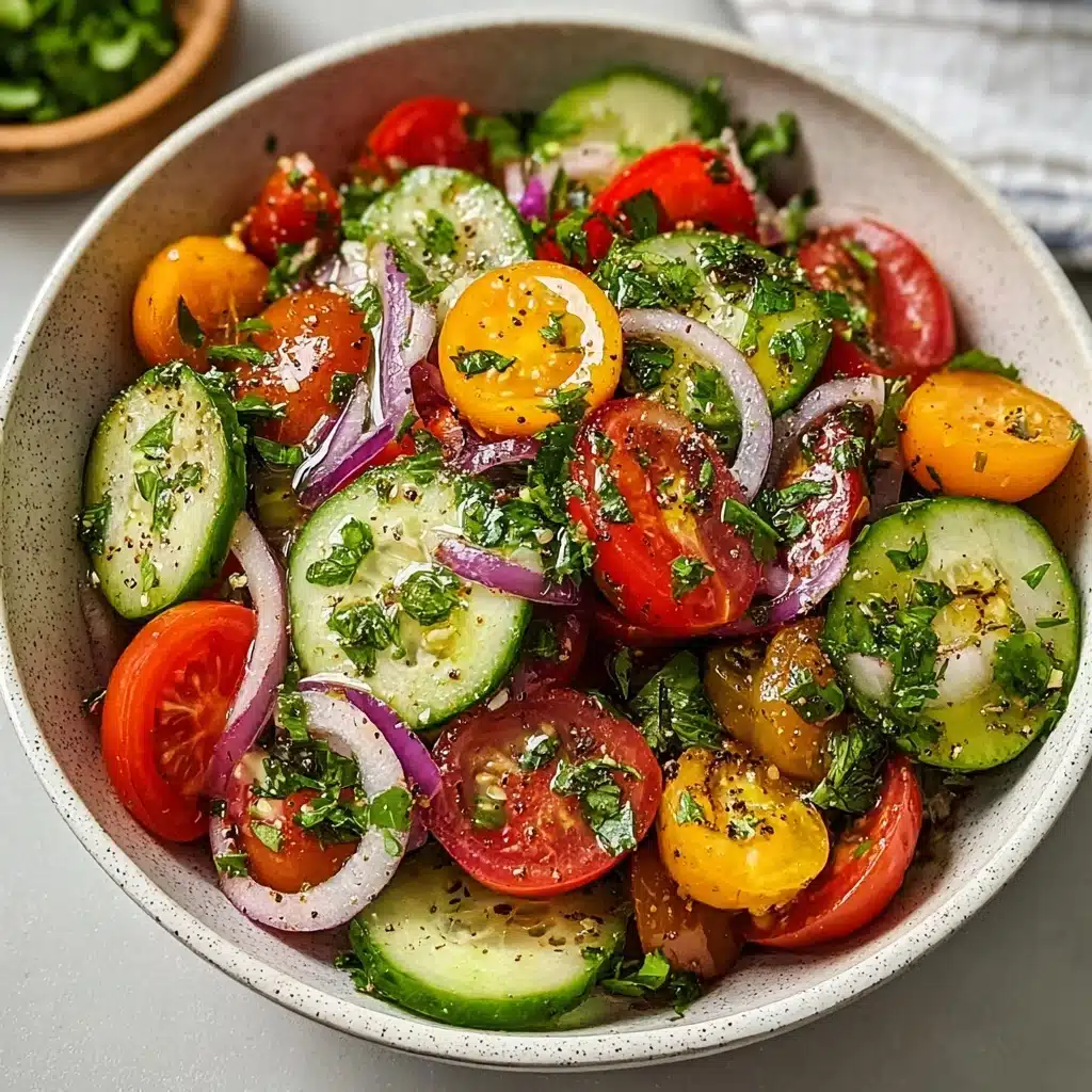 Cucumber Tomato Salad Recipe 4 Cucumber Tomato Salad Recipe - Recipe Image