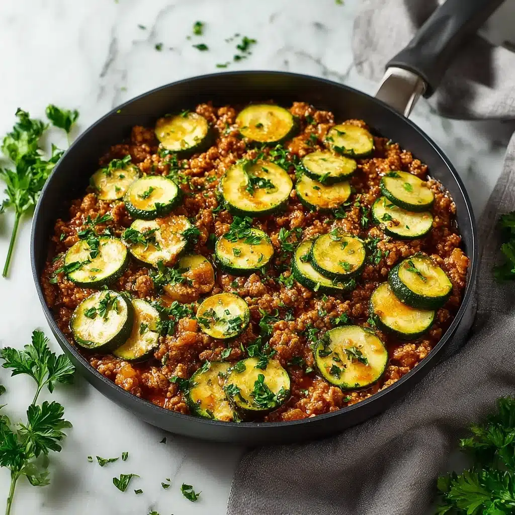 Healthy Ground Turkey and Zucchini Skillet Recipe