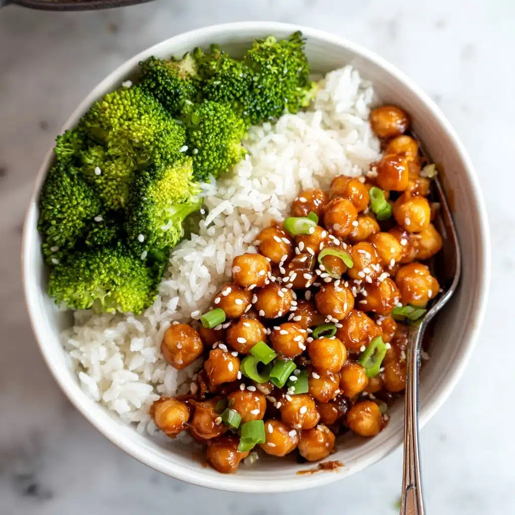 Vegan Sticky Sesame Chickpeas Recipe 4 Vegan Sticky Sesame Chickpeas Recipe - Recipe Image