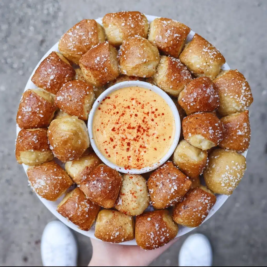 Soft Pretzel Bites with Vegan Cheese Sauce Recipe 5 Soft Pretzel Bites with Vegan Cheese Sauce Recipe - Recipe Image