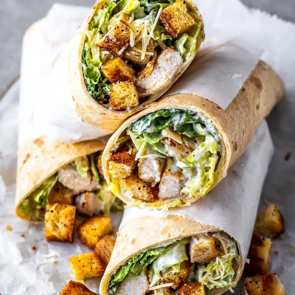 Chicken Caesar Wraps Recipe - Recipe Image