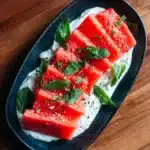 Marinated Watermelon Salad with Whipped Feta Dip Recipe