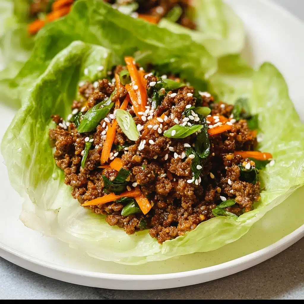 Asian Style Ground Beef Lettuce Wraps Recipe - Recipe Image