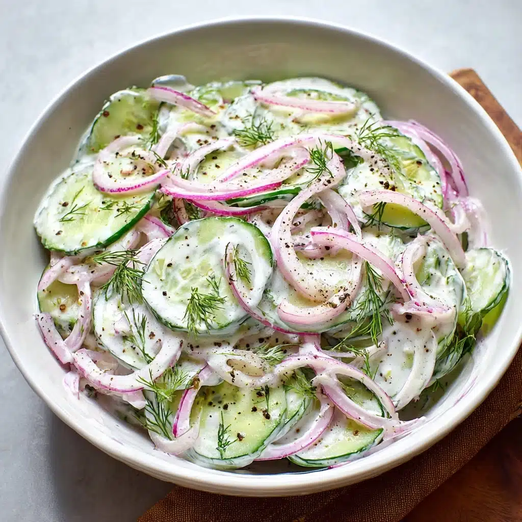 Creamy Cucumber Salad Recipe