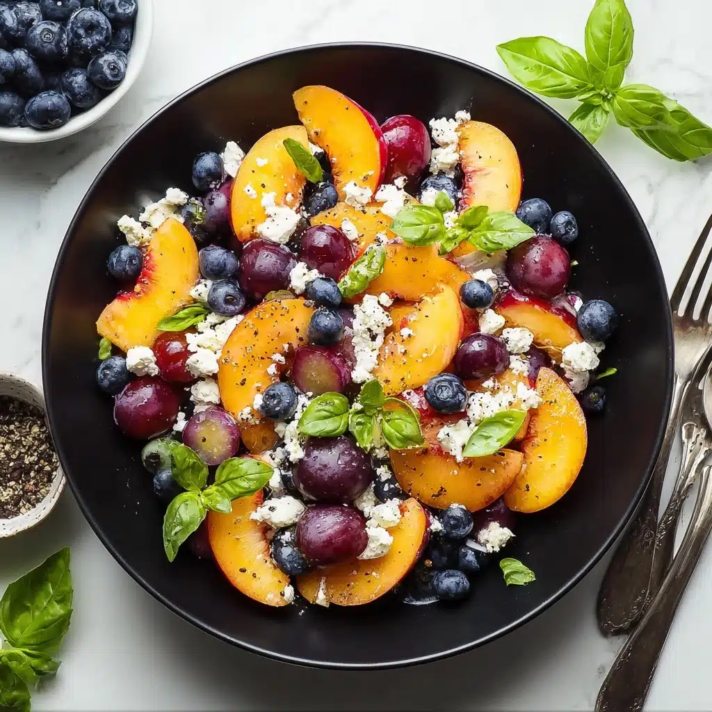 Blueberry Peach Feta Salad Recipe - Recipe Image