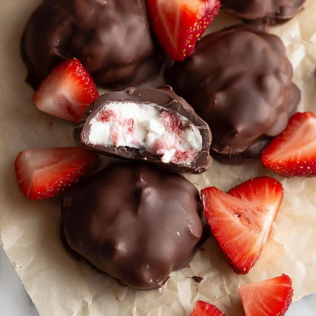 Healthy Chocolate Strawberry Yogurt Clusters Recipe - Recipe Image
