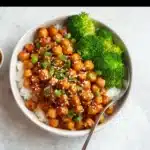 Vegan Sticky Sesame Chickpeas Recipe