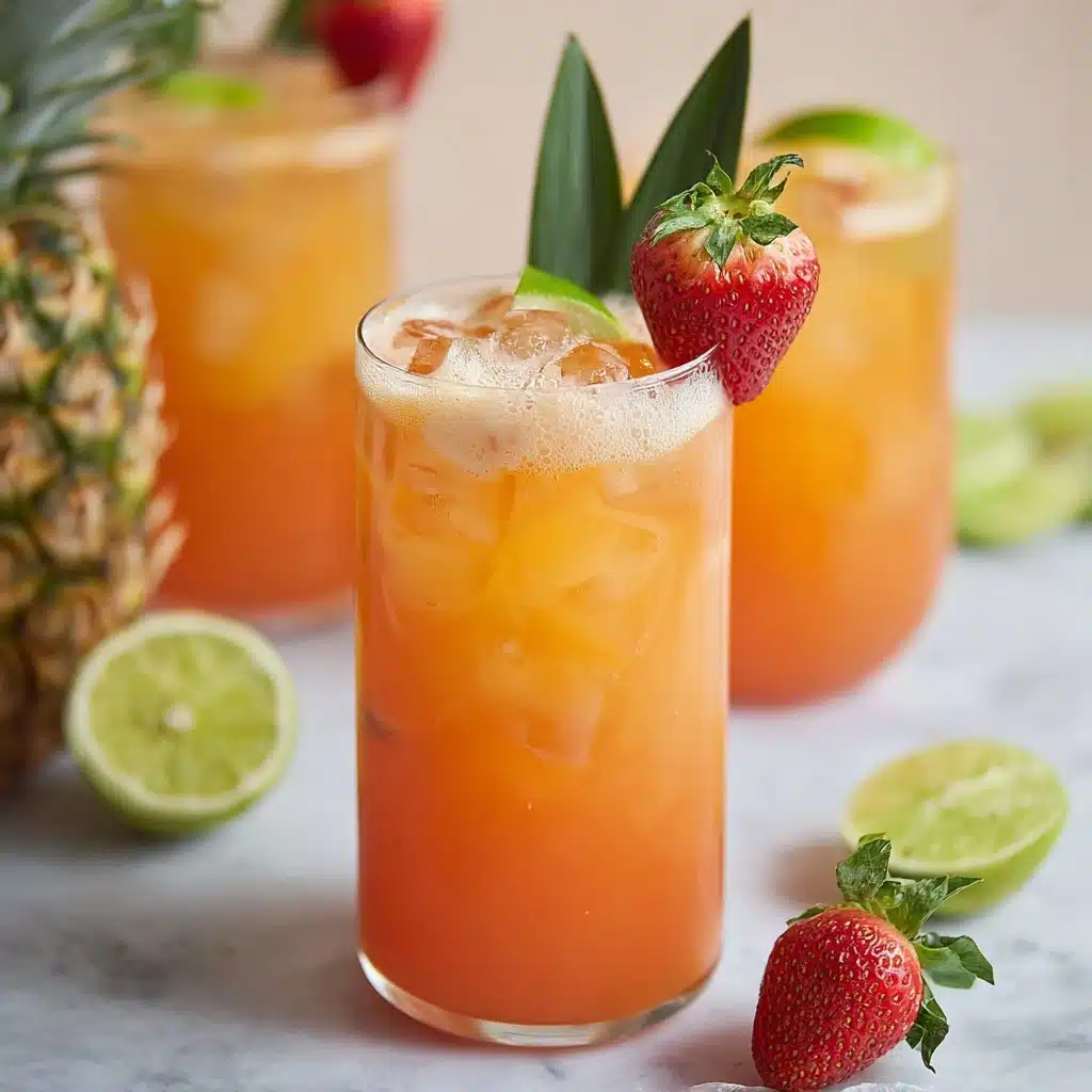 Pineapple Strawberry Agua Fresca Recipe - Recipe Image