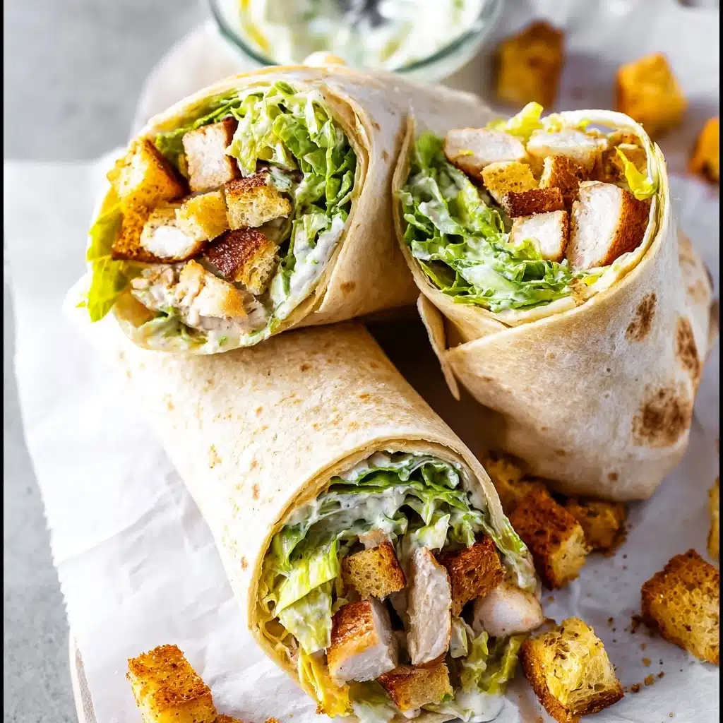 Chicken Caesar Wraps Recipe - Recipe Image