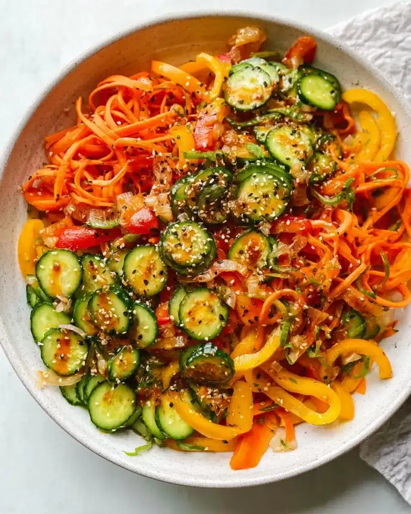 Viral Cucumber Pepper Salad Recipe