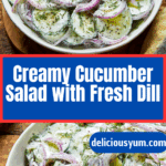 Creamy Cucumber Salad Recipe