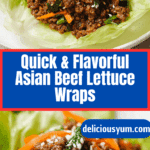 Asian Style Ground Beef Lettuce Wraps Recipe