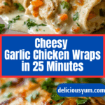 Cheesy Chicken Garlic Wraps Recipe
