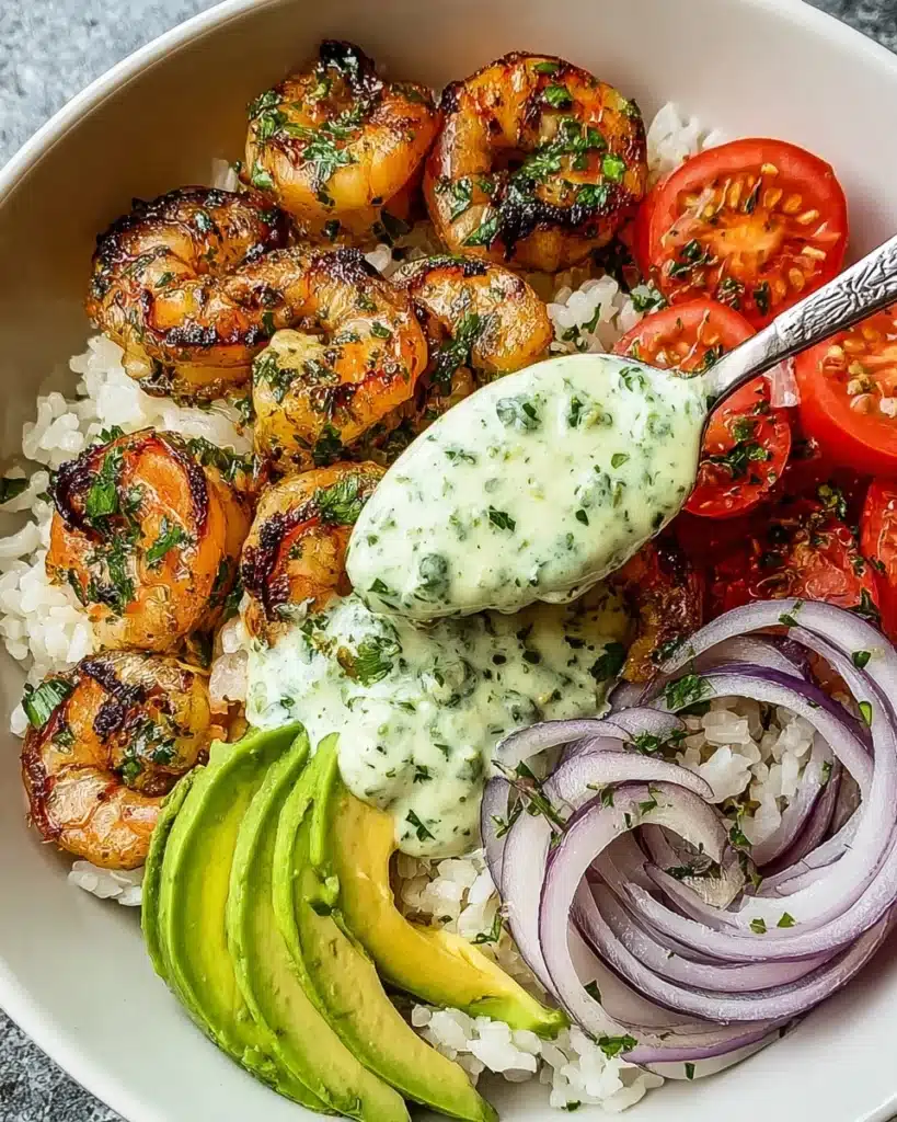 Zesty Shrimp & Avocado Rice Bowls: A Wholesome Delight! Recipe