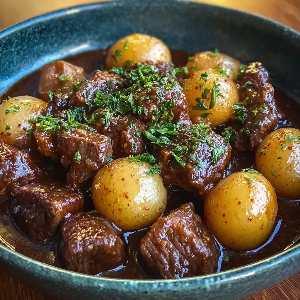 Garlic Butter Beef Bites with Potatoes Recipe - Recipe Image
