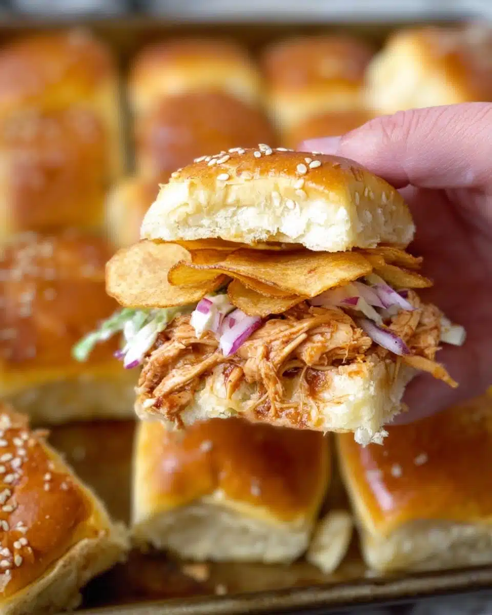 Crunchy BBQ Chicken Sliders Recipe