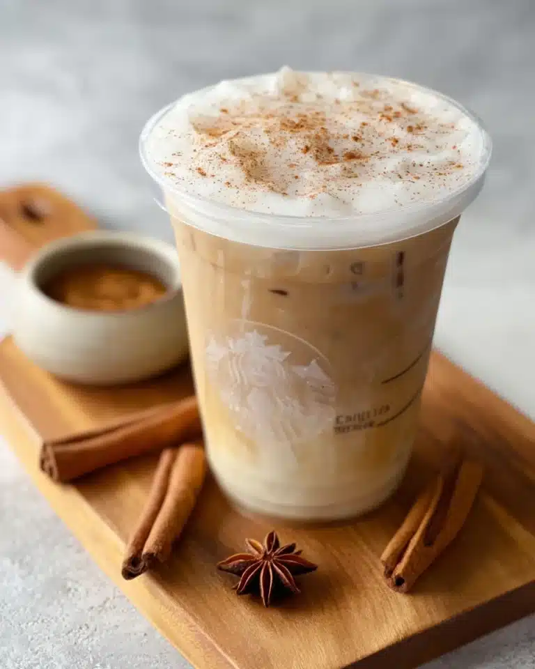 Iced Chai Tea Latte with Vanilla Sweet Cream Cold Foam Recipe