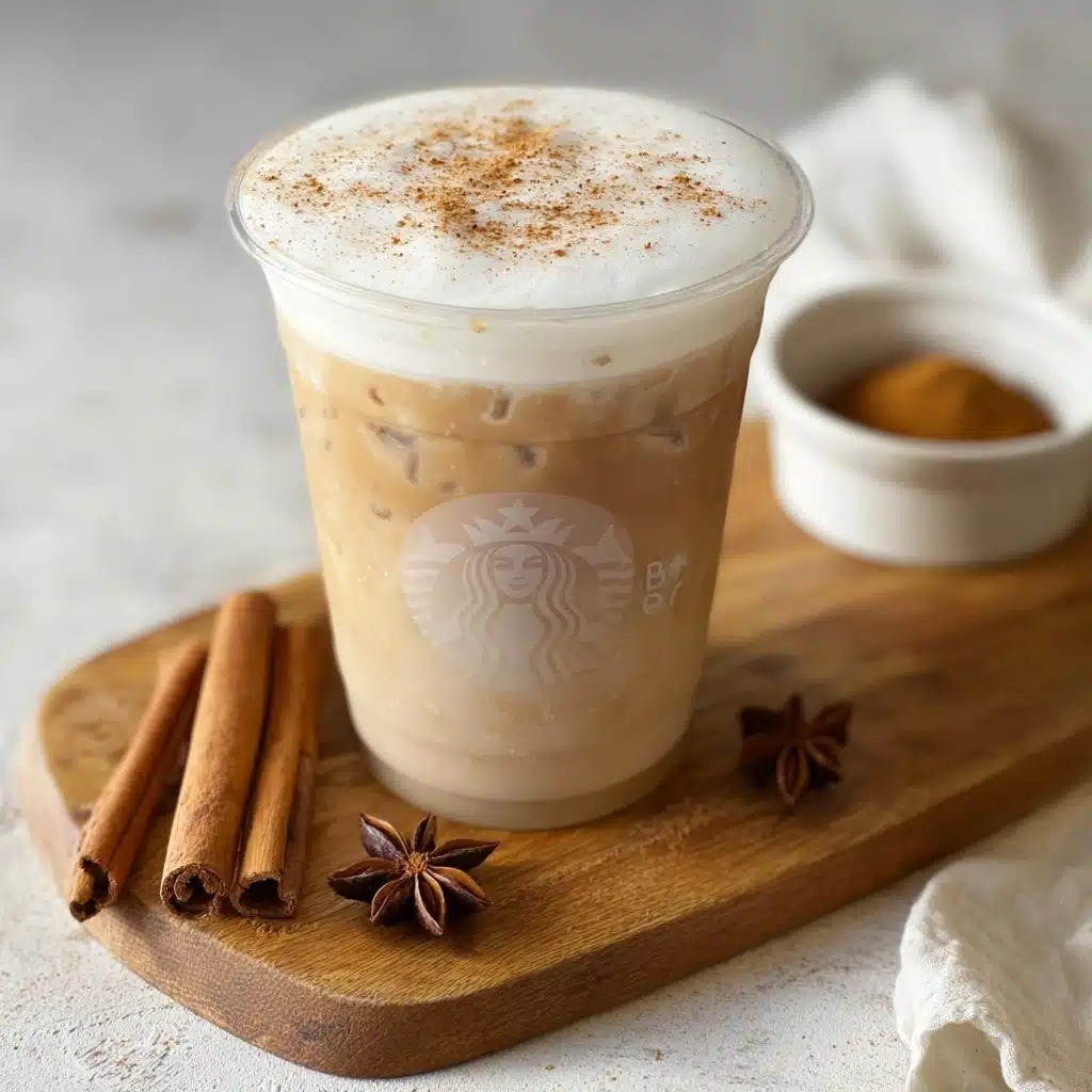 Iced Chai Tea Latte with Vanilla Sweet Cream Cold Foam Recipe - Recipe Image