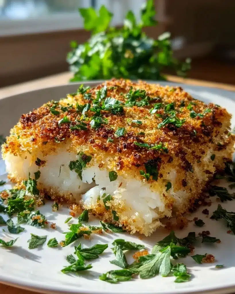 Garlic Parmesan Crusted Halibut: 15-Minute Baked Perfection Recipe