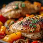 One Pan Balsamic Chicken and Veggies Recipe
