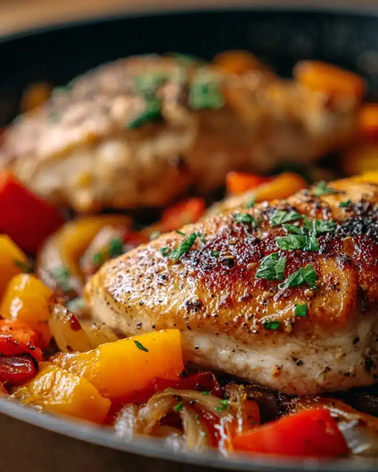 One Pan Balsamic Chicken and Veggies Recipe