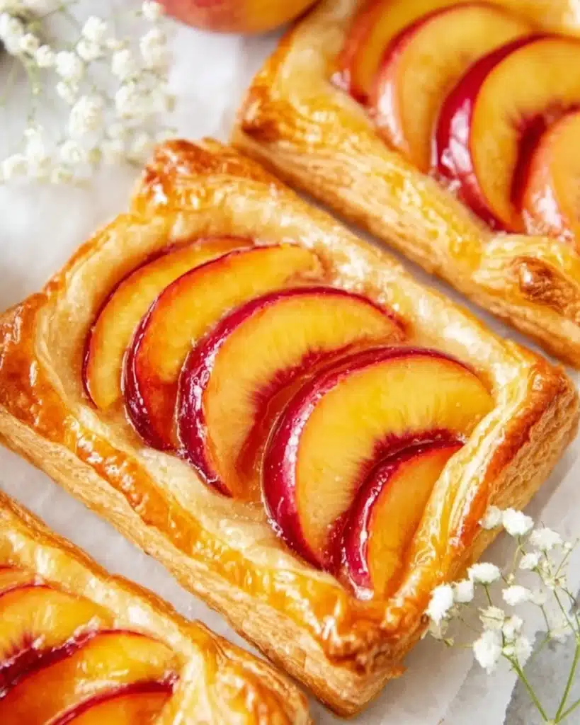 Frozen peaches can be used in this recipe