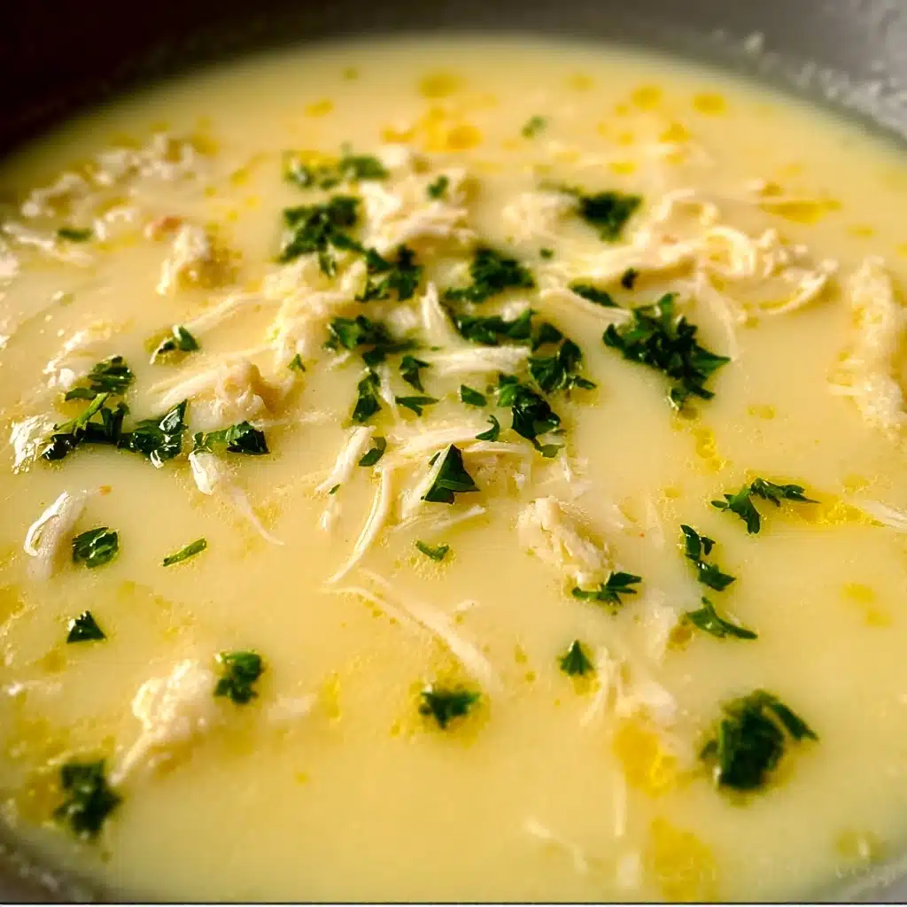 Creamy Lemon Chicken and Rice Soup Recipe - Recipe Image