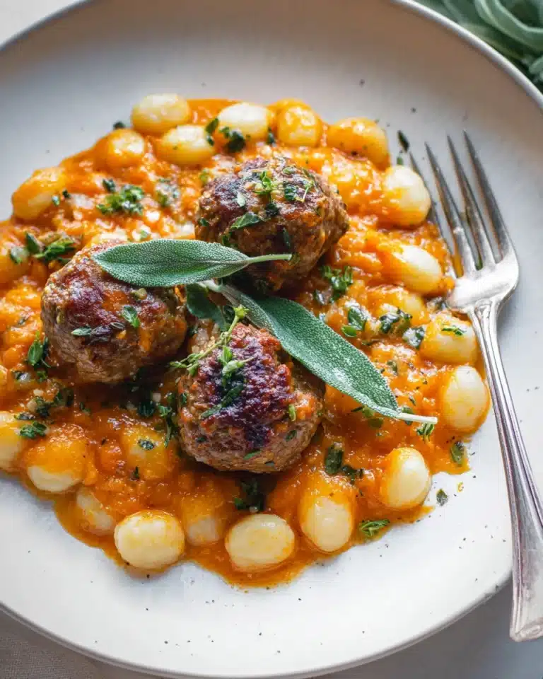 Turkey Meatballs in Pumpkin Sage Sauce Recipe