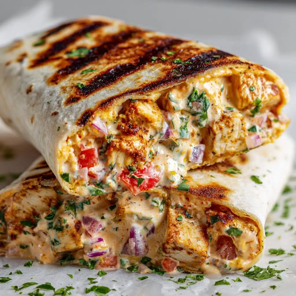 Chipotle Ranch Grilled Chicken Burrito Recipe - Recipe Image