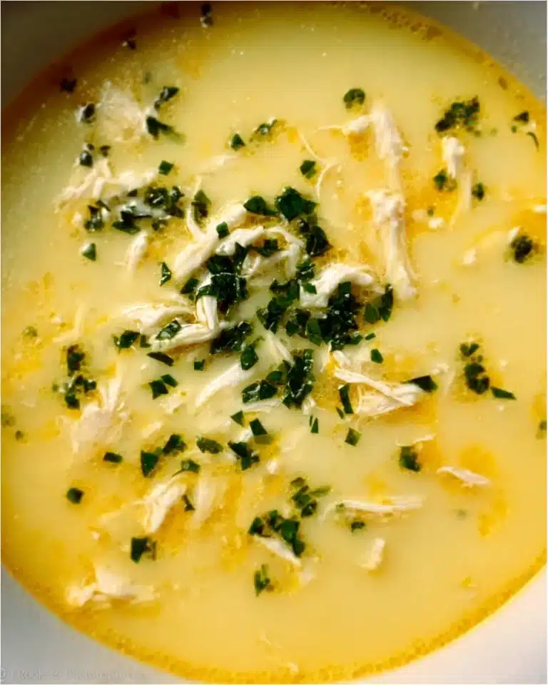 Creamy Lemon Chicken and Rice Soup Recipe