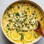 Greek Lemon Chicken Soup Avgolemono Recipe