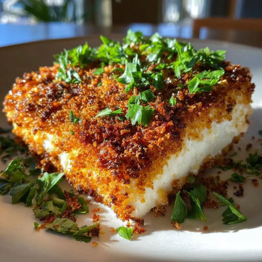 Garlic Parmesan Crusted Halibut: 15-Minute Baked Perfection Recipe - Recipe Image