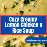 Creamy Lemon Chicken and Rice Soup Recipe