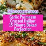 Garlic Parmesan Crusted Halibut: 15-Minute Baked Perfection Recipe