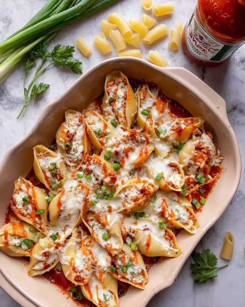 Buffalo Chicken Stuffed Shells Recipe