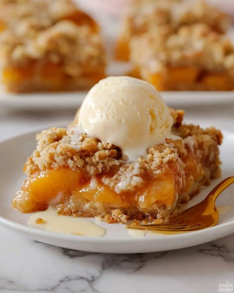 Peach Crumb Bars Recipe