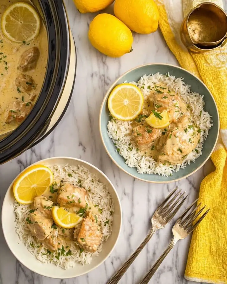 Slow Cooker Creamy Lemon Chicken Recipe