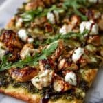 Chicken Pesto Flatbread Pizza Recipe