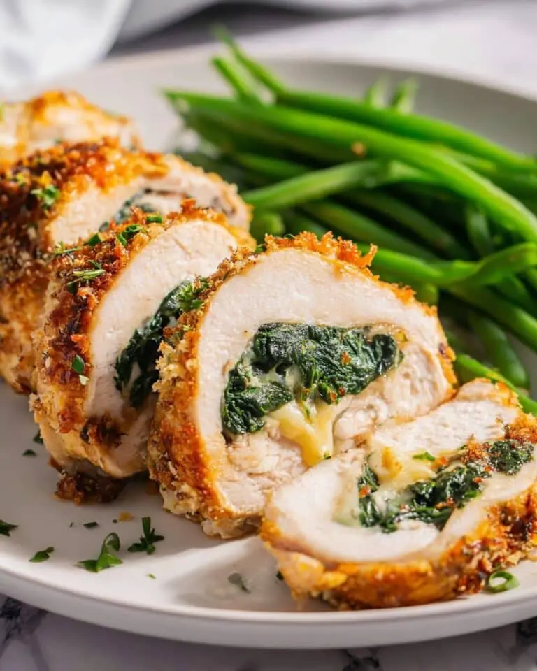Cajun Stuffed Chicken Breasts with Spinach & Pepper Jack Recipe