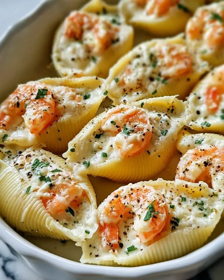 Creamy Seafood Stuffed Shells Recipe