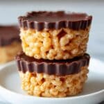 Peanut Butter and Chocolate Rice Crispy Cups Recipe