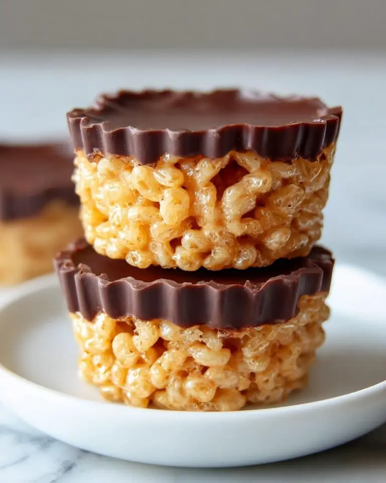 Peanut Butter and Chocolate Rice Crispy Cups Recipe