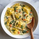 Creamy Tuscan Ravioli Soup Recipe